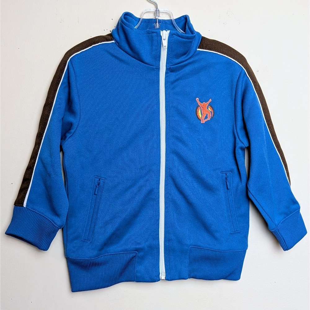 Vintage Gymboree Skateboard Skate Team Track Jacket Zip 2003 Y2K Toddler Size 2T
